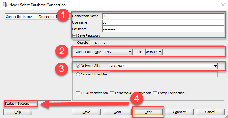 how to connect to oracle database
